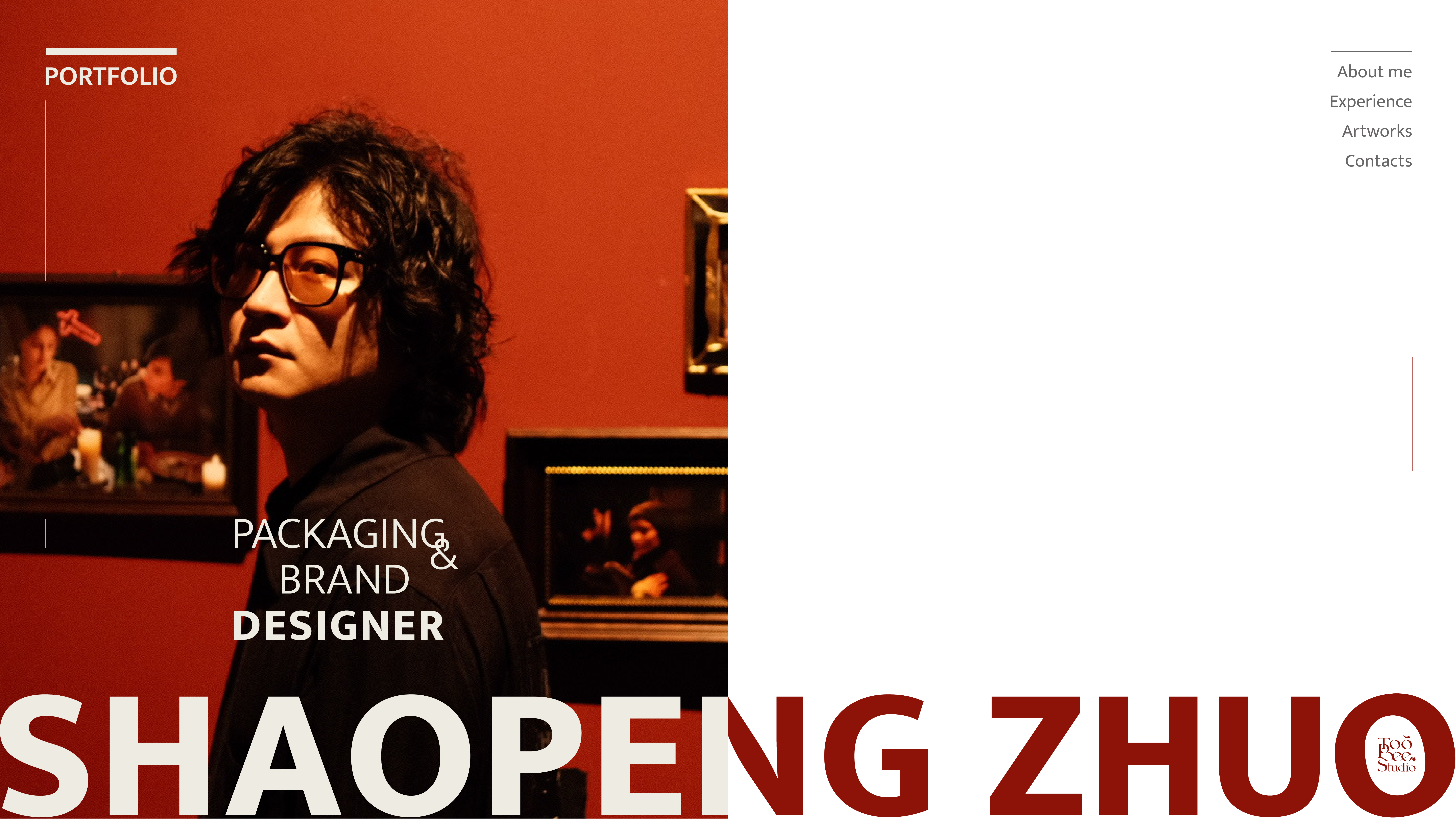 Shaopeng Zhuo portfolio hero